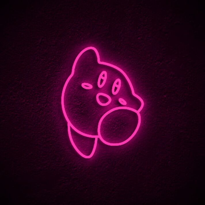 Kirby Neon Sign for Playful Decor