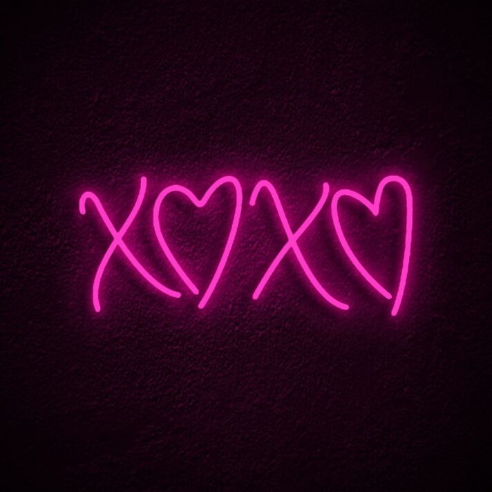 Xo Neon Sign for Music Lovers and Romantic Spaces