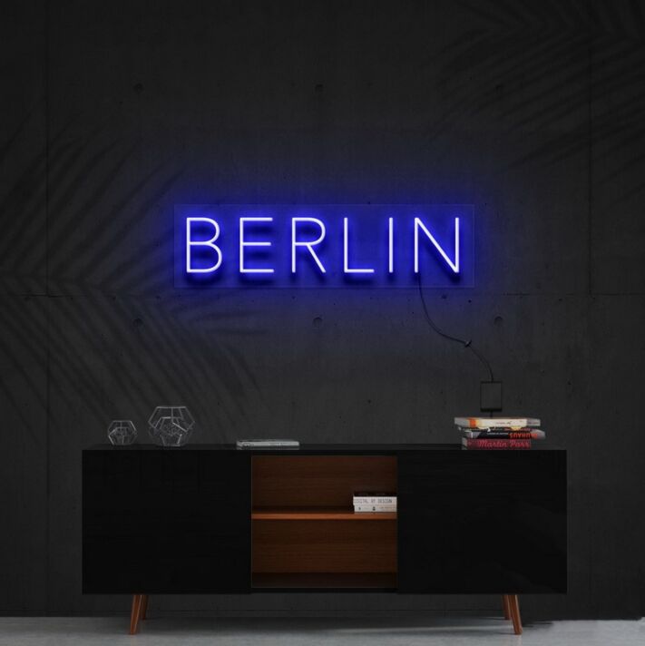 Berlin Neon Sign for Travel Lovers