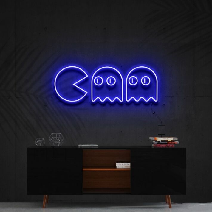 Chasing Ghosts Neon Sign for Playful and Bold Decor