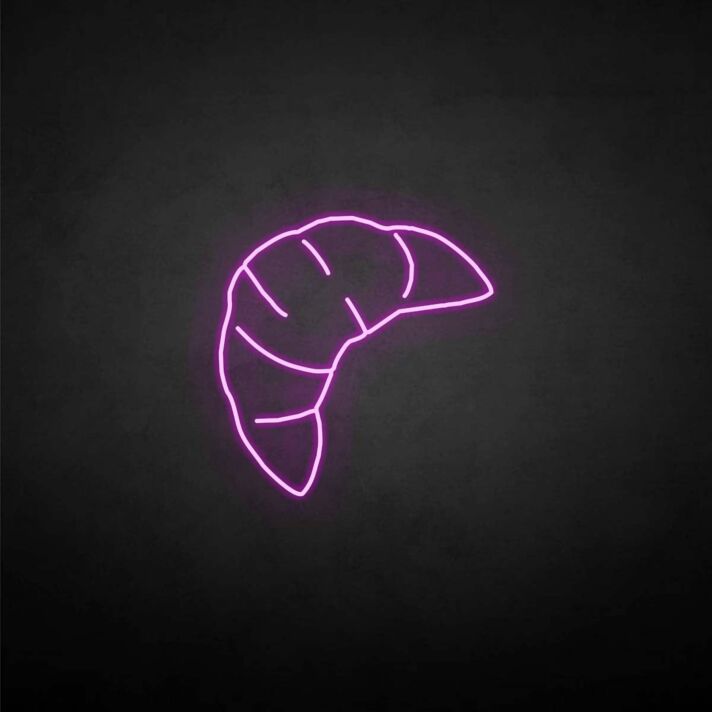 'Croissant' neon sign