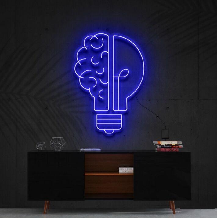 Lightbulb Moment Neon Sign for Creative Spaces