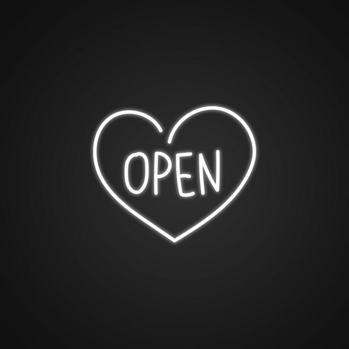 Open Neon Sign for Retail and Business Displays
