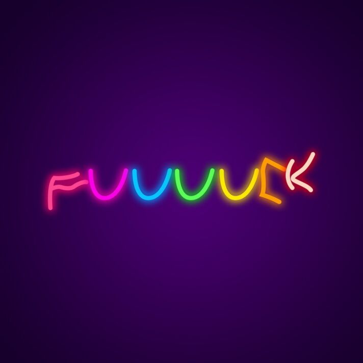 Fuuuuck Neon Sign for Bold Statements