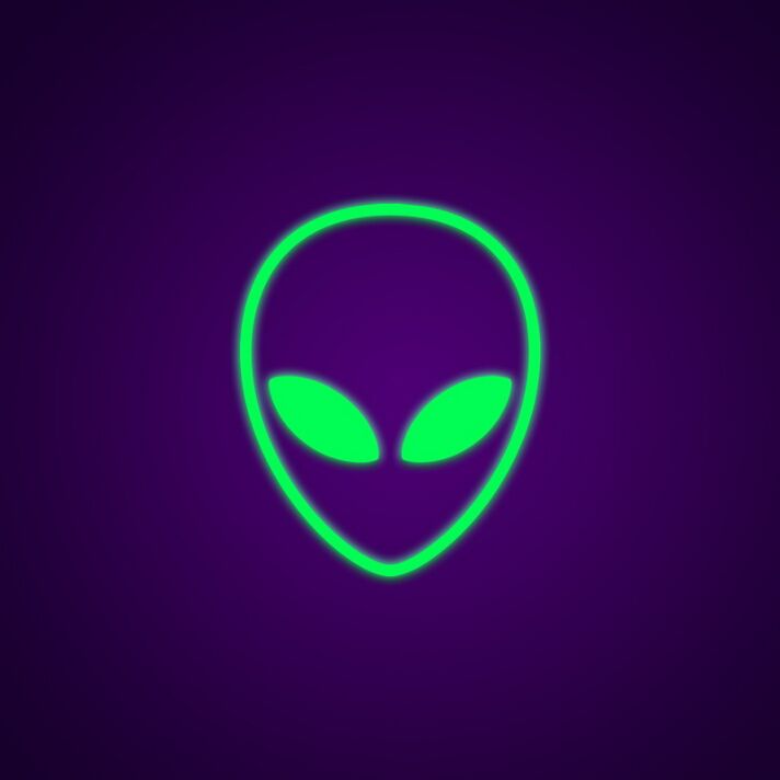 Alien Neon Sign for Whimsical and Playful Decor