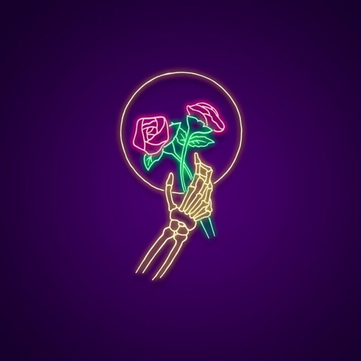 Skull Neon Sign for Edgy Decor