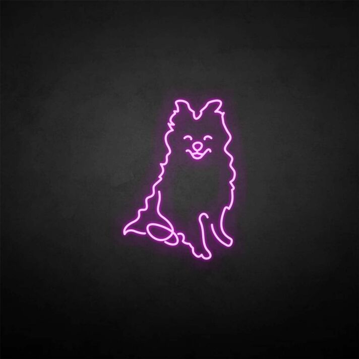 Samoyed' neon sign