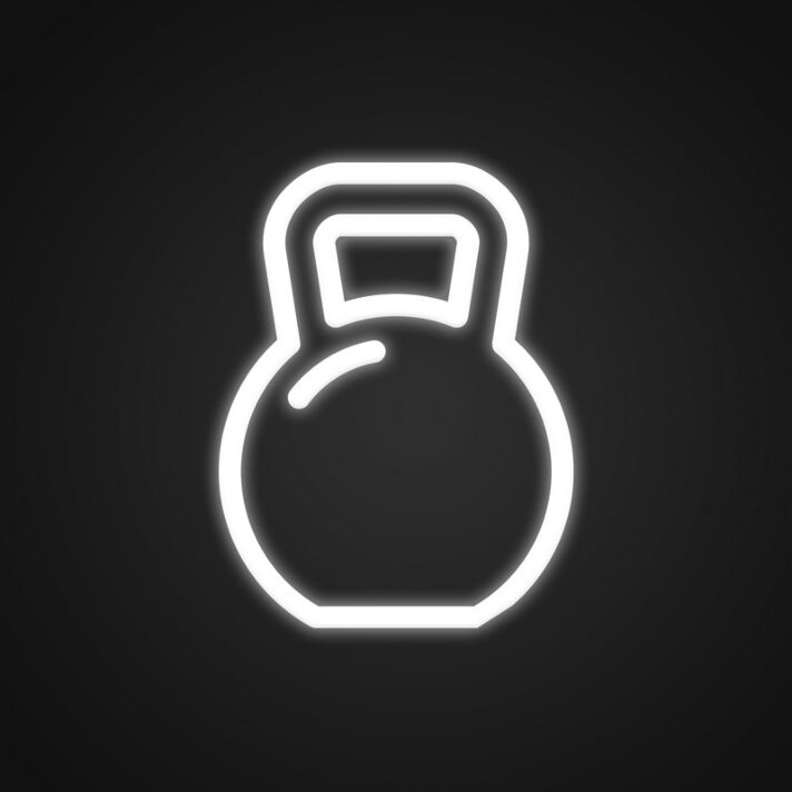 Weights Neon Sign for Fitness Studios