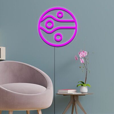 Jupiter Neon Sign for Space Themed Decor