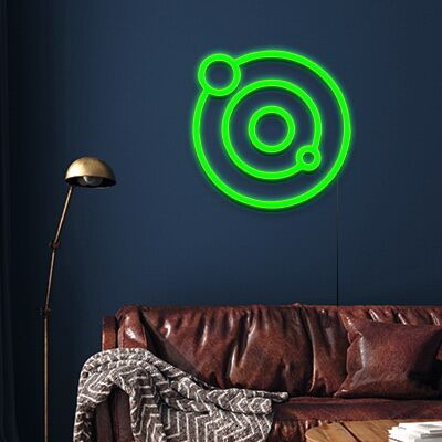 Planets Neon Sign for Space Lovers