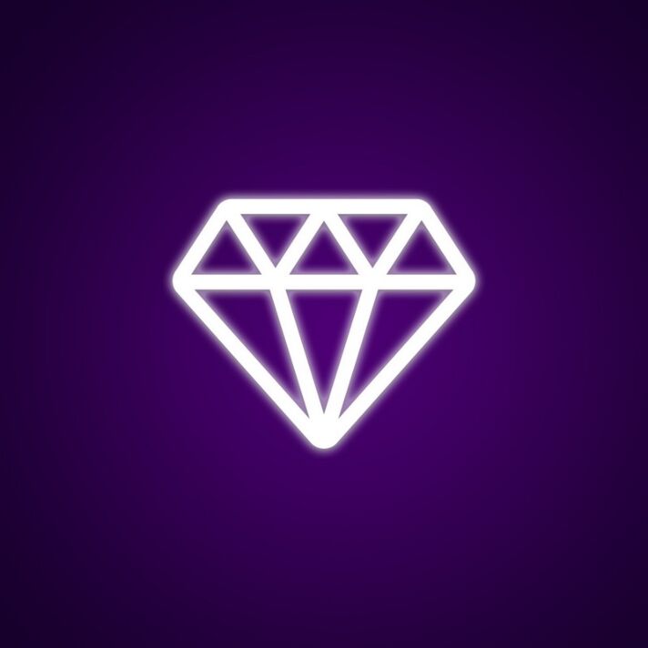 Diamond Neon Sign for Luxury Decor
