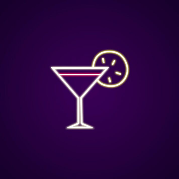 Cocktail Neon Sign for Bars and Lounges