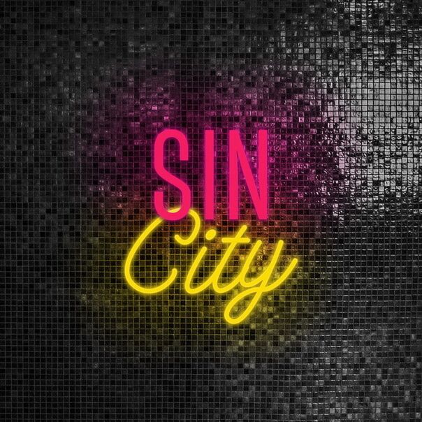 Sin City Neon Sign for Las Vegas Themes