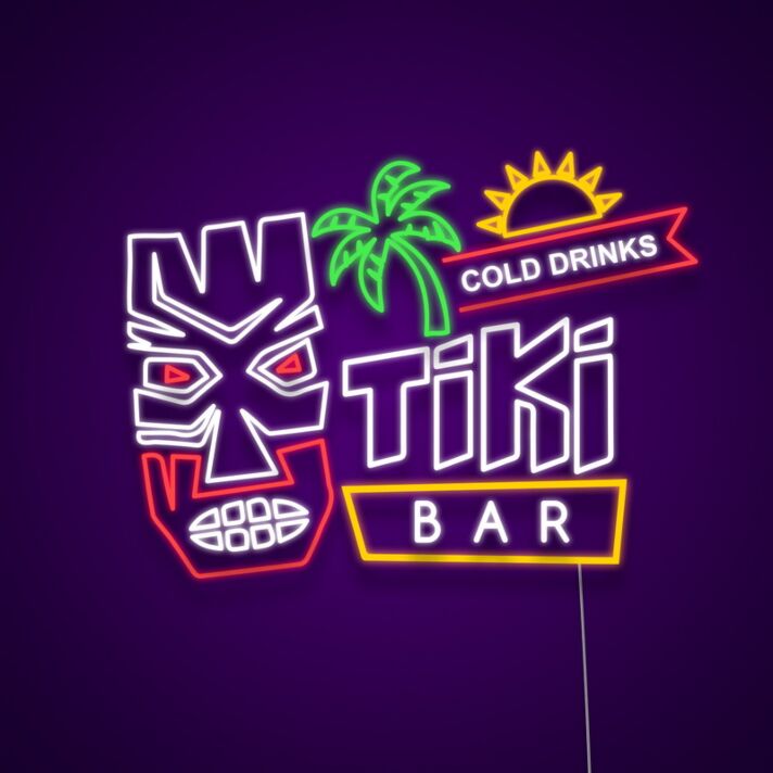 Tiki Bar Neon Sign V3 for Tropical Bars