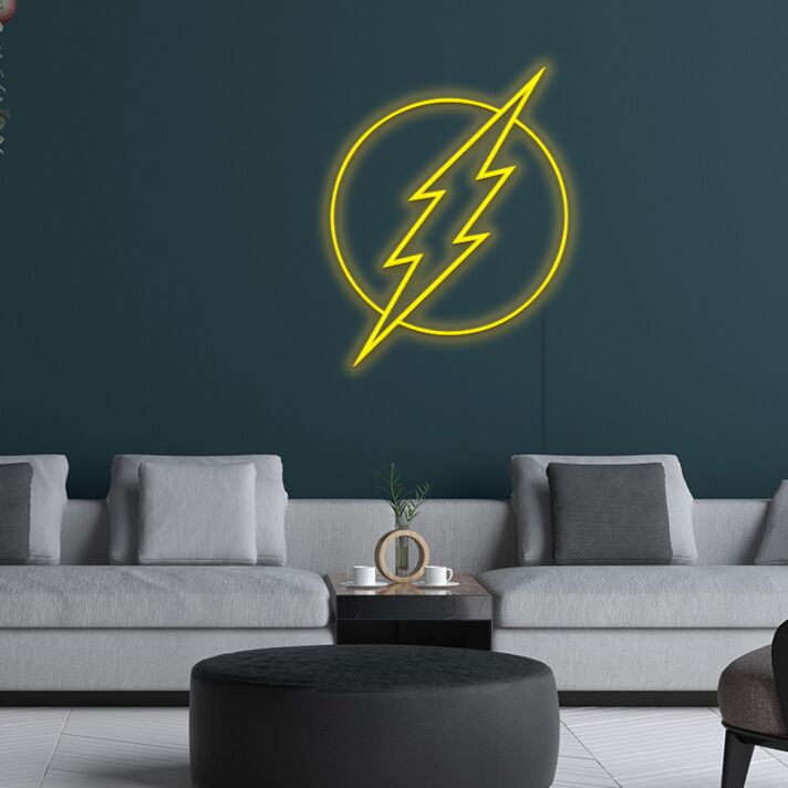 Superhero Neon Sign for Kids Decor