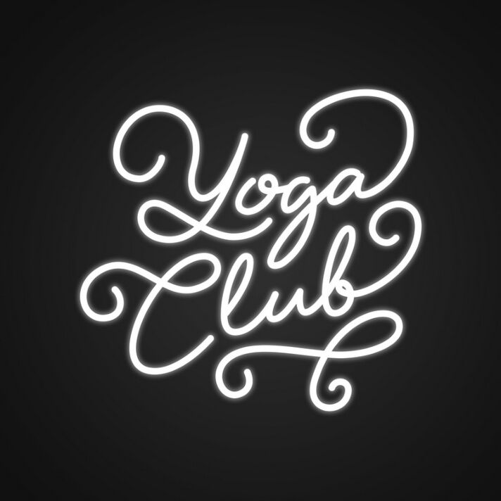 Yoga Club Neon Sign for Yoga Studios