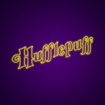 Hufflepuff Neon Sign Show off your Hufflepuff house pride