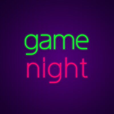 Game Night Neon Sign Perfect for game rooms and family fun nights
