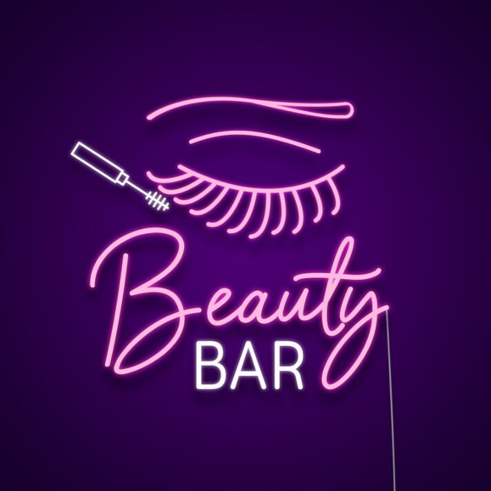 Beauty Bar Neon Sign Attract customers to your beauty bar