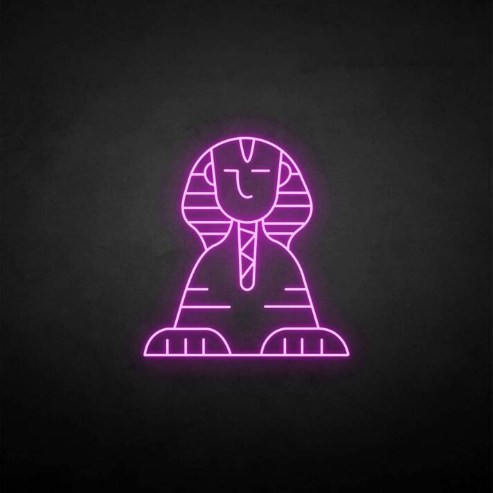 Sphinx' neon sign