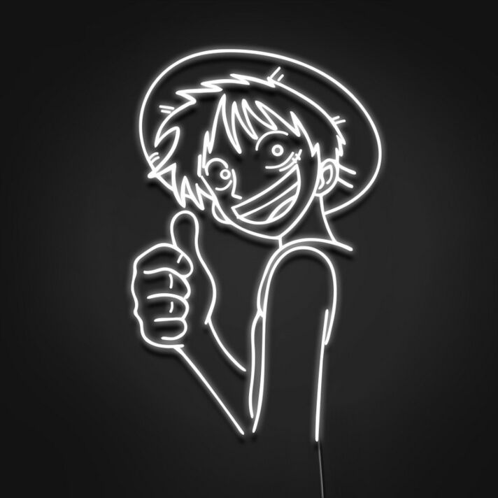 Luffy One Piece Neon Sign Perfect for anime fans