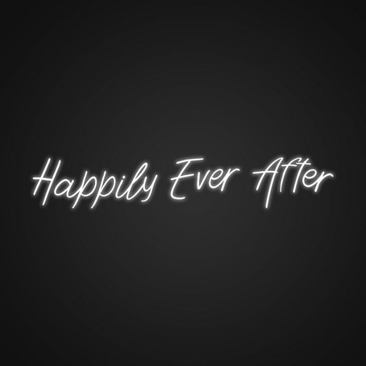 Happily Ever After Neon Sign Perfect for weddings and romantic events