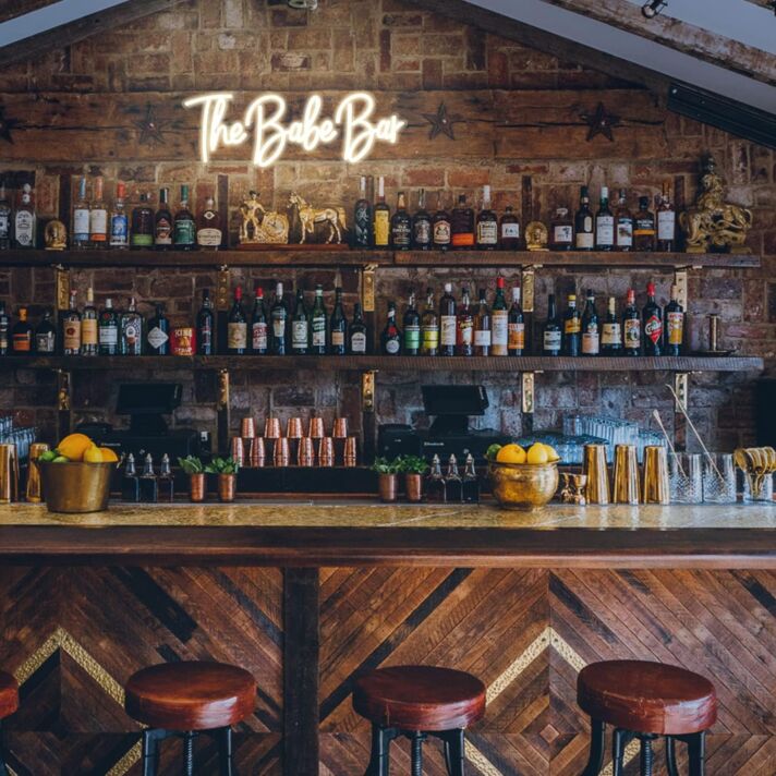 The Babe Bar Neon Sign Bar Style