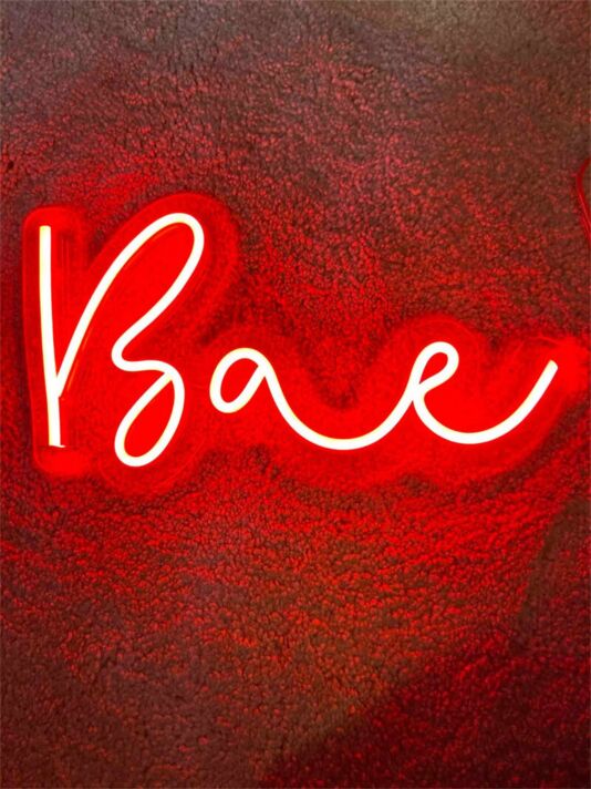 Brighten Your Space: From Weddings to Bars with Bae Custom LED Neon Light.
