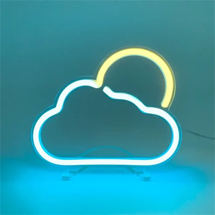 Brighten Up Your Living Space, Office, or Bar: The Versatile Cloudy LED Neon Sign for Every Occasion