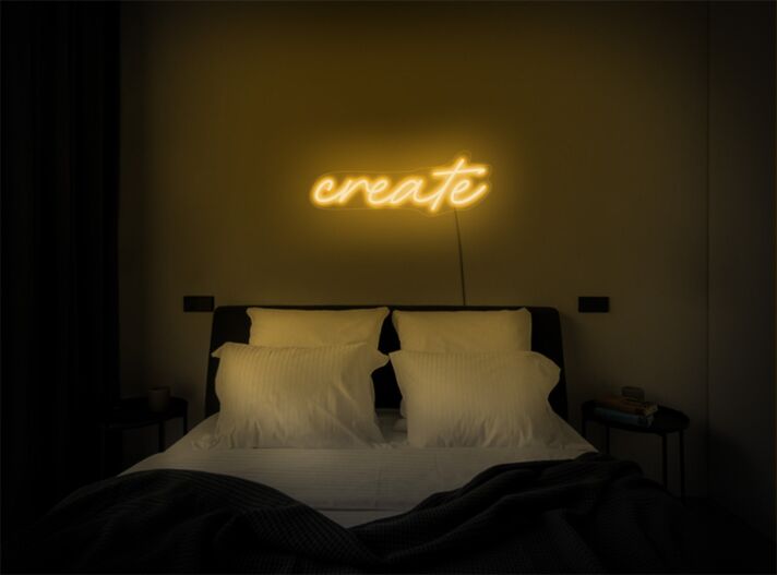 Brighten up Your Bar, Office, and Weddings with the Versatile Create LED Neon Sign.