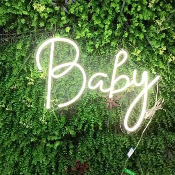 Brighten Your Special Moments: Custom Babay LED Neon Sign for Weddings, Birthdays, and Home Decor