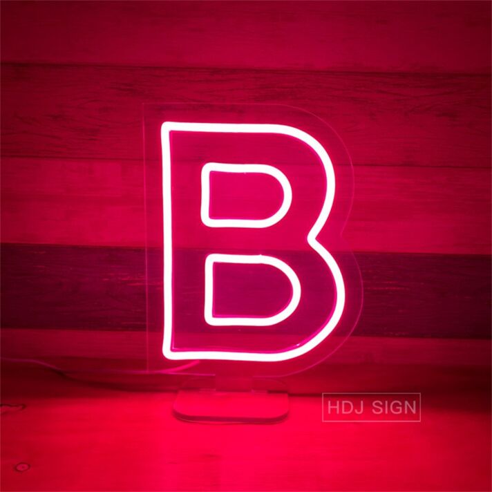 Brighten Up Your Birthday Bash, Bar, or Bedroom with the Versatile Customized LED Neon Light Letter B Neon Sign.