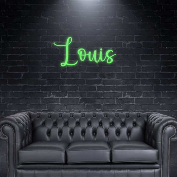 Brighten Your Celebration: Customized LED Neon Light Name Louis Birthday LED Neon Sign Ideal for Home Decor, Office Vibrancy, and Unforgettable Parties.