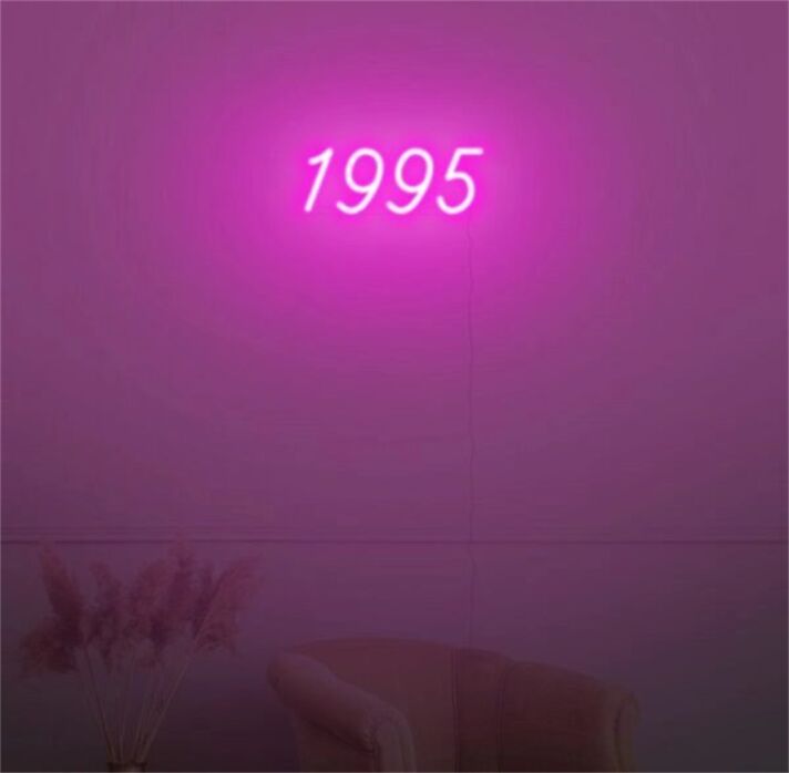 Elevate Your Office, Bar, or Event Ambiance with the Personal Touch of Customized LED Neon Light Number 1995 LED Neon Sign.