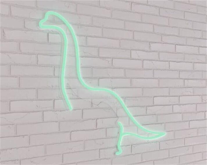 Brighten Your Space: Dino LED Neon Sign for Creative Home Decor, Playful Office Atmosphere, and Vibrant Party Themes