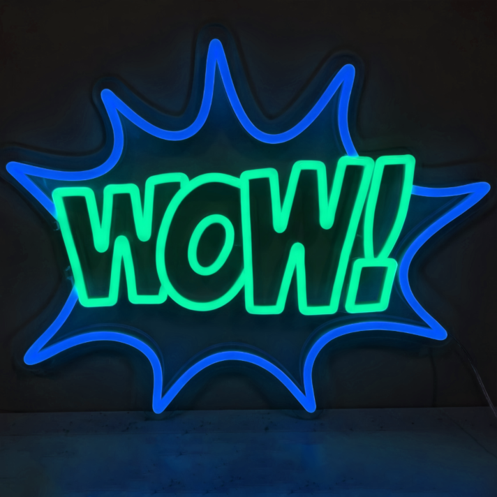 WOW! neon sign