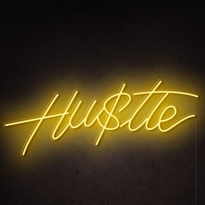 Hu$tle Neon Sign