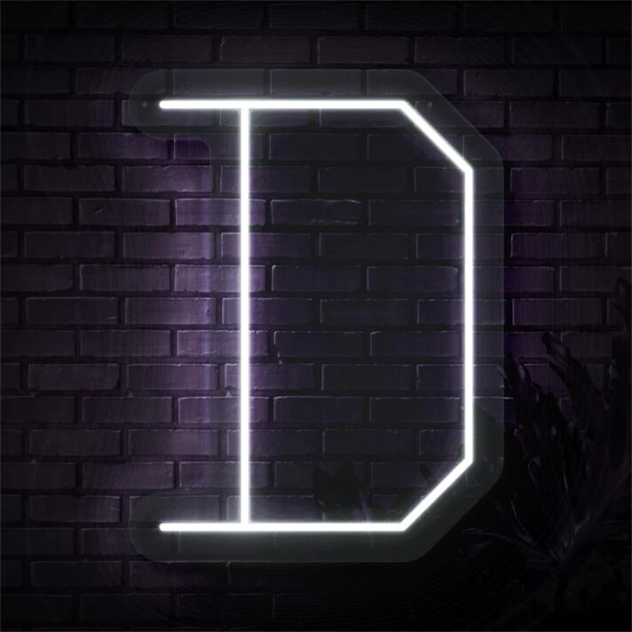 Brighten Up Your Special Occasions and Spaces: Personalized Initial Letter D LED Neon Sign for Weddings, Birthdays, and Home Decor.
