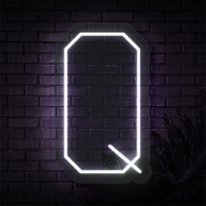 Brighten Your Space: Personalized Initial Letter Q LED Neon Sign for Weddings, Offices, and Home Décor