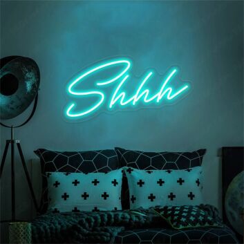 Brighten Up Your Space: Shhh LED Neon Sign for Bars, Bedrooms, and Chill-Out Areas