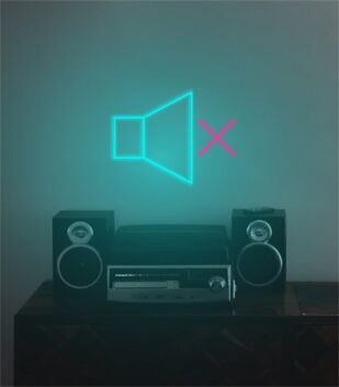 Brighten Your Office, Bar, or Man Cave with the Speaker Off LED Neon Sign.
