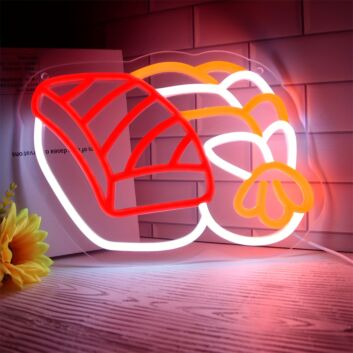 Elevate Your Space: Sushi LED Neon Sign for Vibrant Home Decor, Trendy Bars, and Unique Office Environments