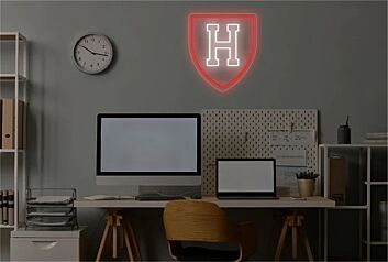 Brighten Your Office, Bar, or Dorm Room with The Harvard Logo LED Neon Sign.