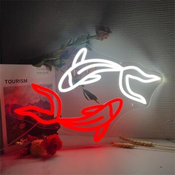 Brighten Up Your Bar, Wedding, and Home Decor with the Two Fish LED Neon Sign