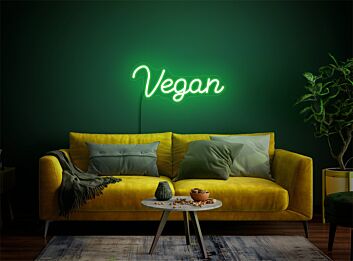 Brighten Your Space: Vegan LED Neon Sign Perfect for Home Decor, Trendy Cafes, and Conscious Events.
