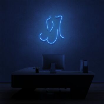 Brighten Your Space: Womans Body Outline LED Neon Sign for Home Decor, Bars, and Art Studios.