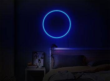 Elevate Your Meditation Space or Yoga Studio Ambiance with Zen Circle LED Neon Sign.