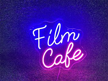 Enhance Your Wedding, Bar, or Birthday Bash Ambiance with the Film Cake LED Neon Sign.