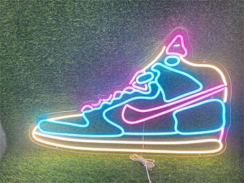 Brighten Up Your Bar, Storefront, or Party Ambiance with the LED Cool Shoes Neon Sign.
