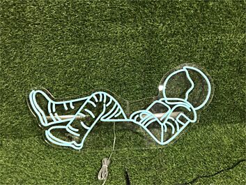 Elevate your space ambiance: Perfect for Home Decor, Office Inspiration, or Bar Enhancements with the Lying Astronaut LED Neon Sign.